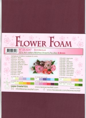 Flower Foam, bordeaux 2 ark